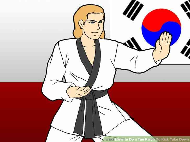 Image intitulée Faire un Tae Kwon Do Coup de Prendre vers le Bas de l